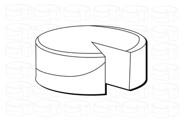 Fast food seamless border with vector hand drawn sandwich, pizza, french fries, donuts, burger, hot dog, noodle, coffe and cupcake  Vector.