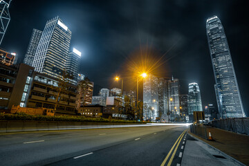 Obraz premium Car light trails