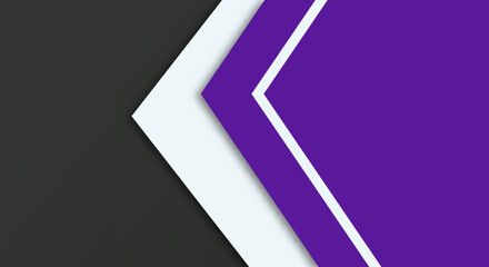 Abstract Simple Shape With Purple, White and Black Color Background with Papercut Style for Wallpaper