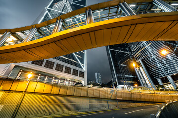 Obraz premium Car light trails