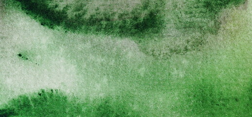 Watercolor texture. Abstract green Painting background. Template, mockup. Copy space