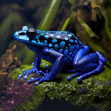 Blue Dart Frog