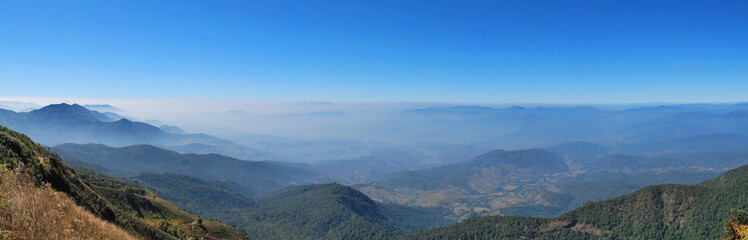 Panorama of the mountains