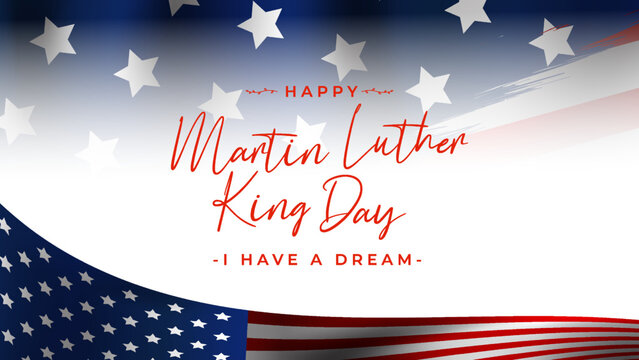 Martin Luther king day themed design, perfect for posters, backgrounds, social media posts etc