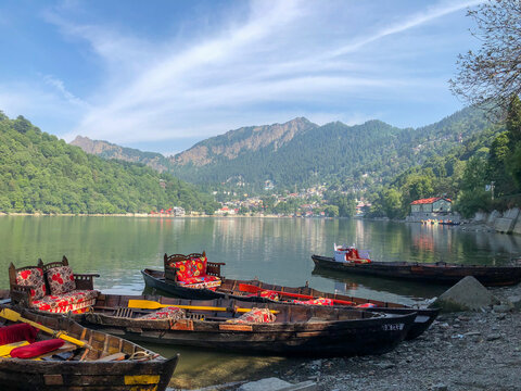 boat on the lake
