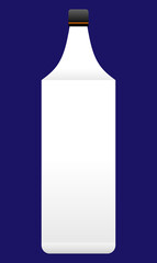 bottle of strong alcohol transparent color