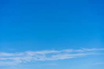 Naklejka premium Blue sky with clouds background.