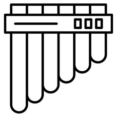 pan flute icon	
