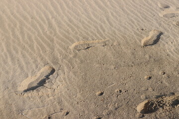 footprint in sand