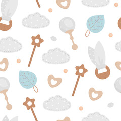 Cute pattern of boho baby toys for fabric