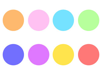 透過するシンプルな丸い見出し