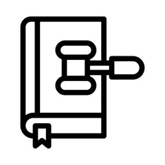 hammer line icon illustration vector graphic