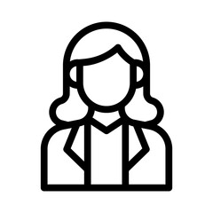 lawyer line icon illustration vector graphic