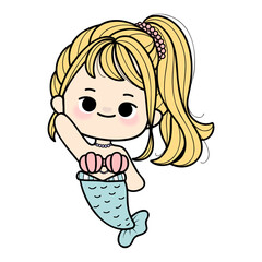 cute litter mermaid