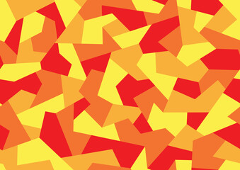 Geometric camouflage texture seamless pattern. Abstract modern military polygonal ornament for fabric and fashion print. Vector background.