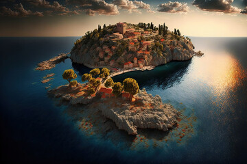 Island of Gokceada is situated in the Aegean Sea. The island is Turkish territory. Generative AI