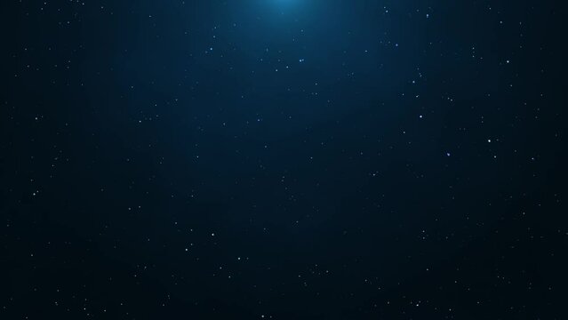 Image video of a blue starry sky