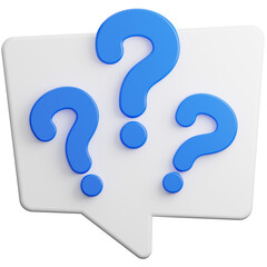 Bubble chat with question mark