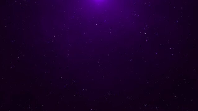 Image video of a purple starry sky