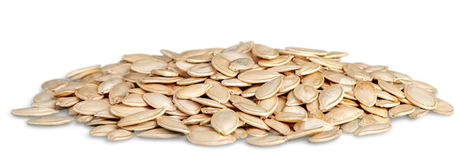 Tasty healthy white pumpkin seeds