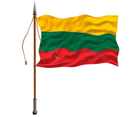 National flag  of Lithuania. Background  with flag of Lithuania.