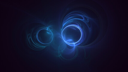 3D rendering abstract colorful fractal light background