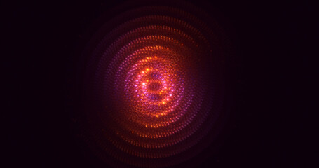 3D rendering abstract round light background