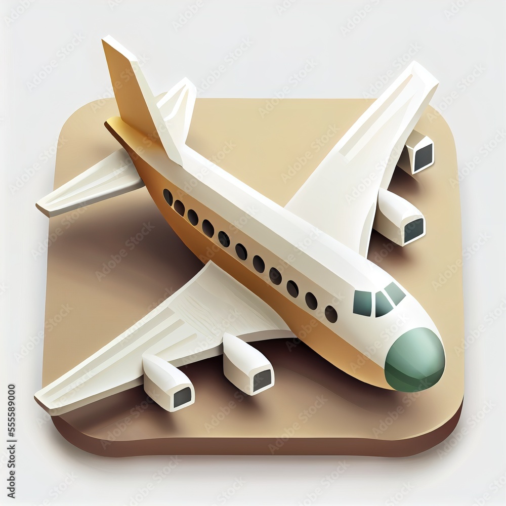 Poster a plane is sitting on a wooden surface with a shadow on it and a shadow on the ground below it. gene
