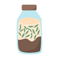 a glass of green cendol ice