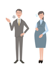 職場でマタハラを受ける妊婦