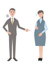 職場でマタハラを受ける妊婦
