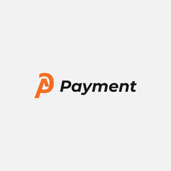 simple letter P payment investment finance logo business vector design template with logotype, modern and elegant styles isolated on white background. bole logotype letter P vector design