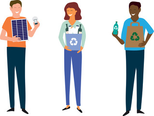 People who pick up trash to protect the environment.