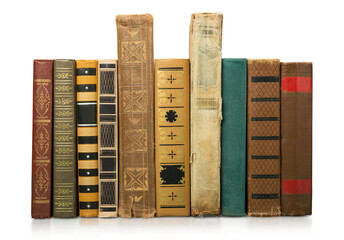 Shelf for old vintage study books