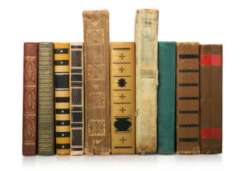 Shelf for old vintage study books