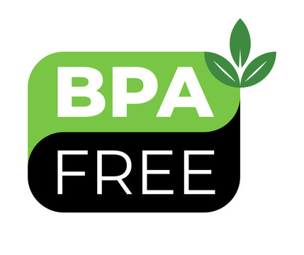 Label Bpa free in vector illustration for logo, icon, badge. BPA bisphenol A for non toxic plastic product