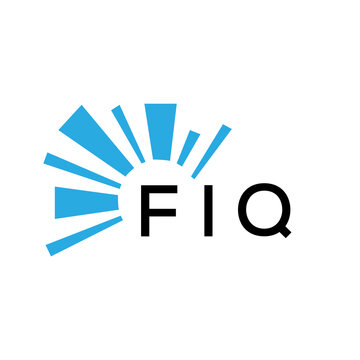 FIQ letter logo. FIQ blue image on white background and black letter. FIQ technology  Monogram logo design for entrepreneur and business. FIQ best icon.
