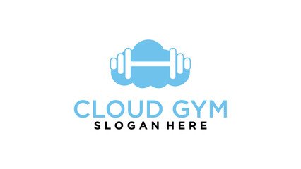 cloud fitness logo design