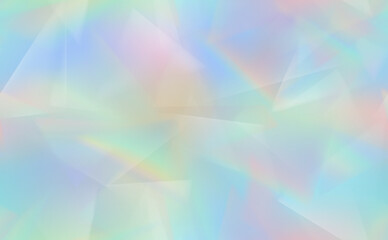 Seamless iridescent background - vector illustration of holographic prism  light reflections . Abstract colorful mutlicolored texture with blurry dispersion effect. 