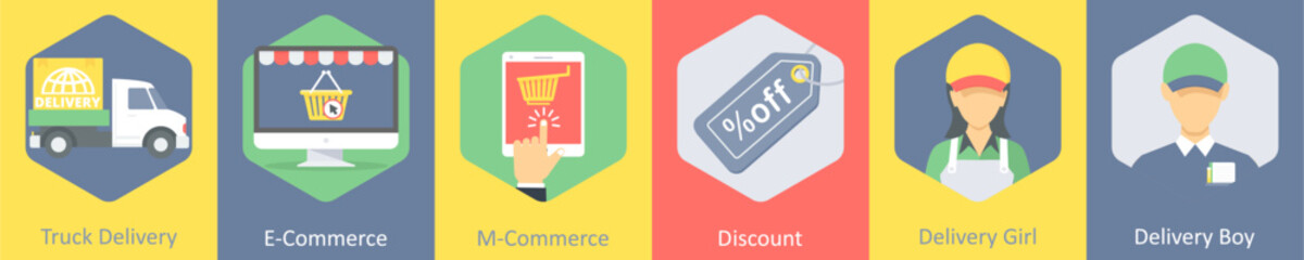 truck delivery, e commerce, m commerce