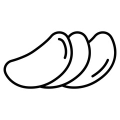 potato slices icon