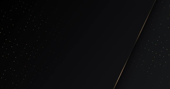 4k black luxury background with golden dynamic spots. Diagonal stripes, shimmers bokeh dots. Dark elegant festive abstract. Glassmorphism deluxe lines template. Merry Christmas! Happy New Year 2023!