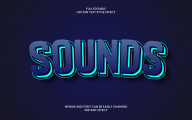 Sounds Text Effect