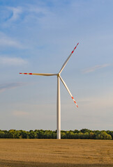 Fototapeta na wymiar landscape with wind power