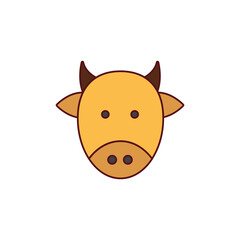 The Cow theme icon is suitable for web, apk or additional ornaments for your projects about Chinese New Year
