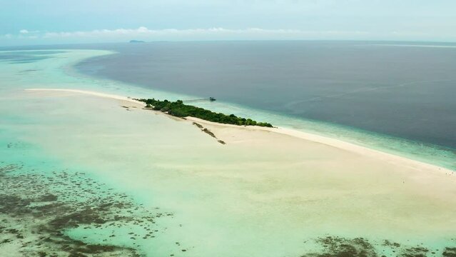 Aerial view of Timba Timba Island, Semporna, Sabah