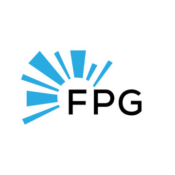 FPG letter logo. FPG blue image on white background and black letter. FPG technology  Monogram logo design for entrepreneur and business. FPG best icon.
