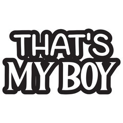 That's My Boy
