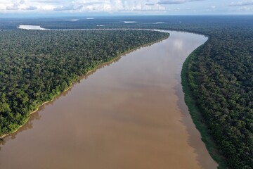 Javari river in the Amazon