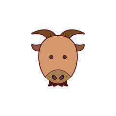 Obraz na płótnie Canvas The Goat theme icon is suitable for web, apk or additional ornaments for your projects about Chinese New Year